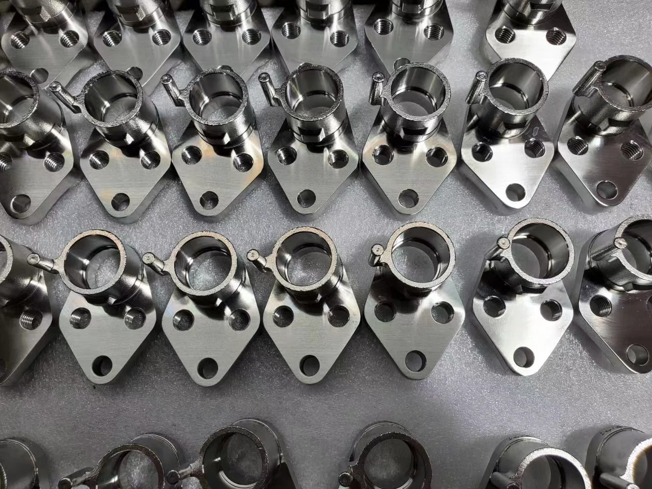 Investment casting process showing ceramic shell and wax pattern