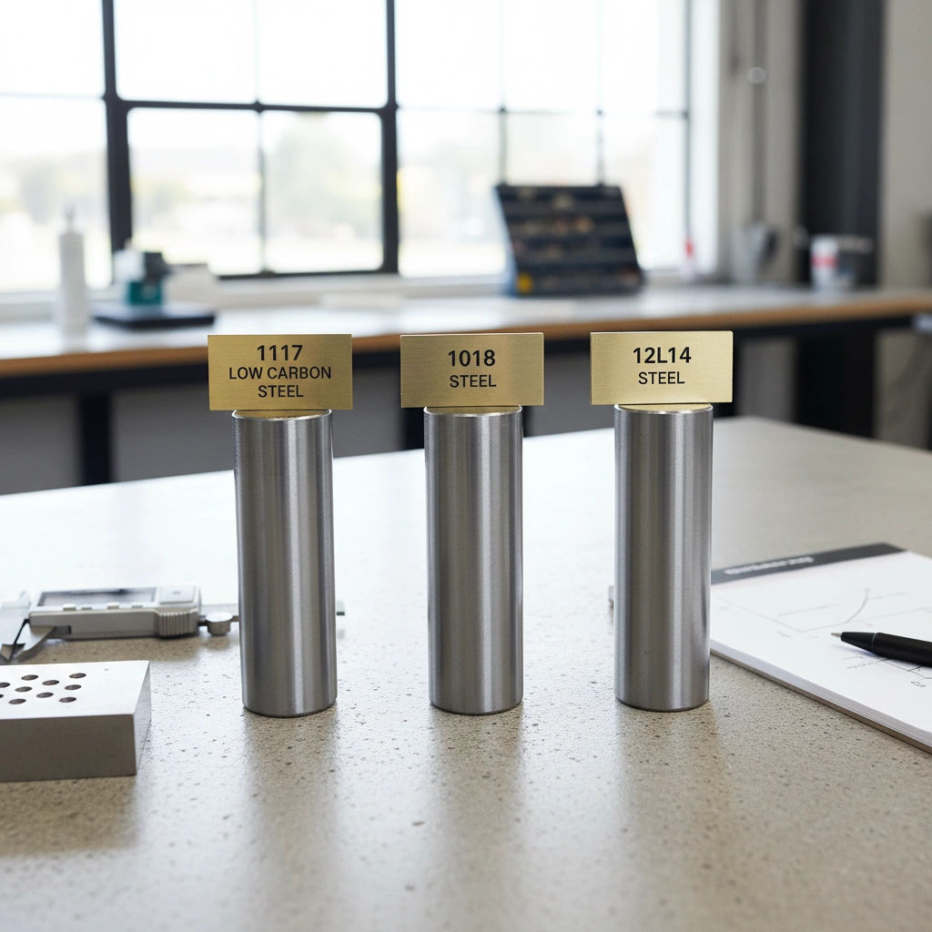 acciaio al carbonio 1117 vs acciai 1018 e 12L14