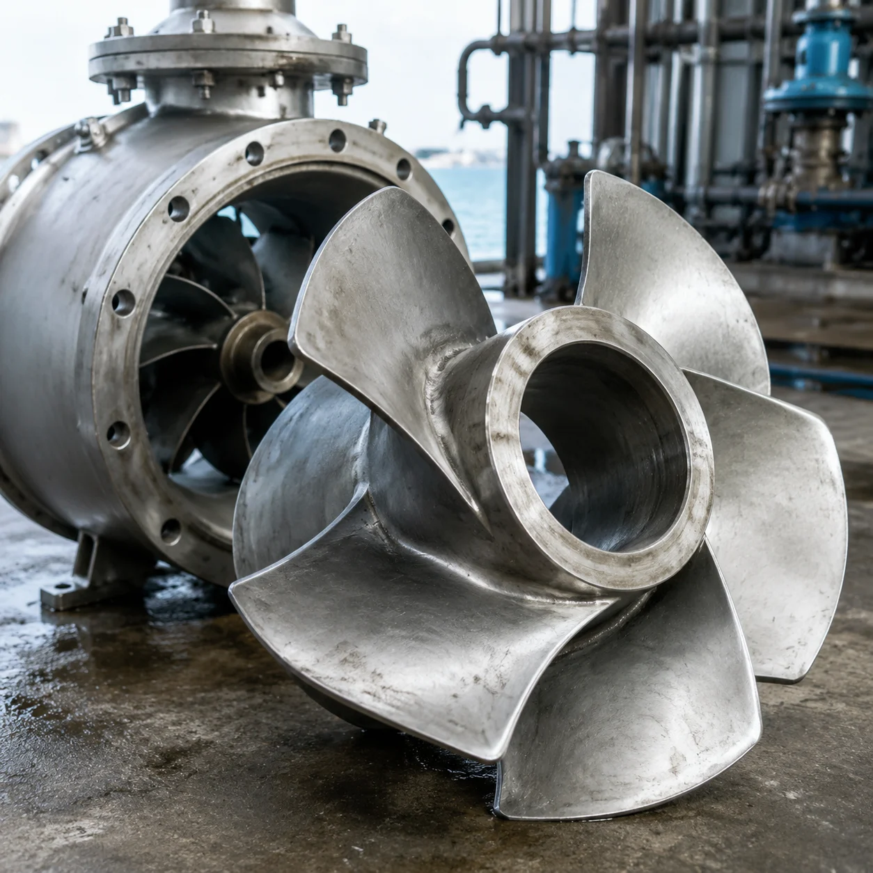 Chemical and marine corrosion resistant parts