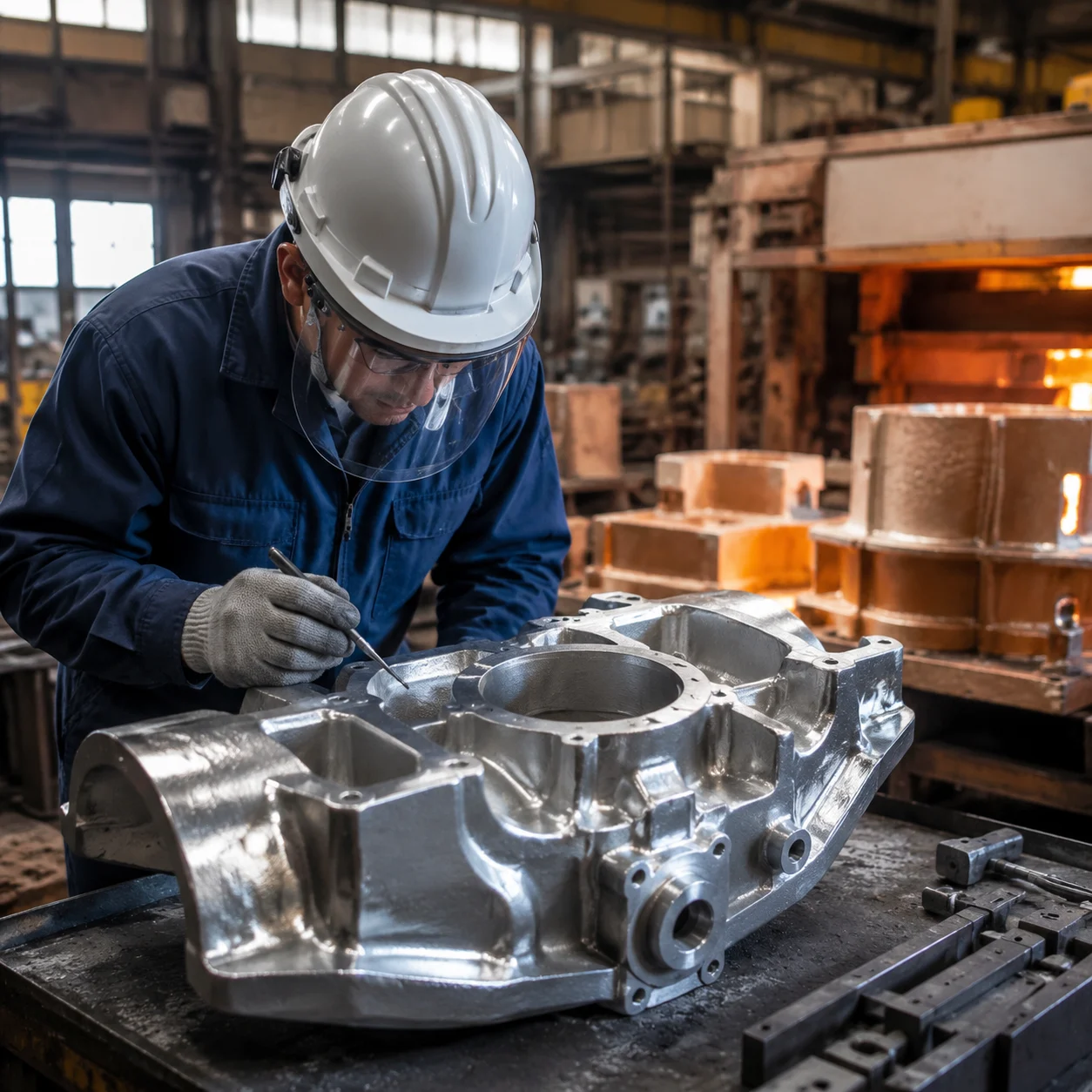High-complexity investment casting with precision finishing