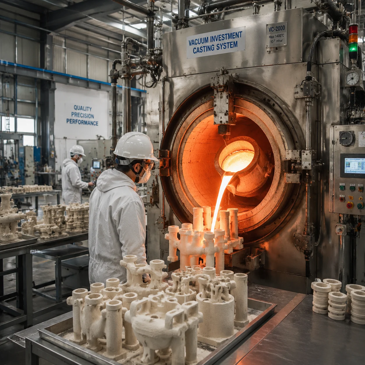 Linha de Produção de Fundição por Investimento a Vácuo