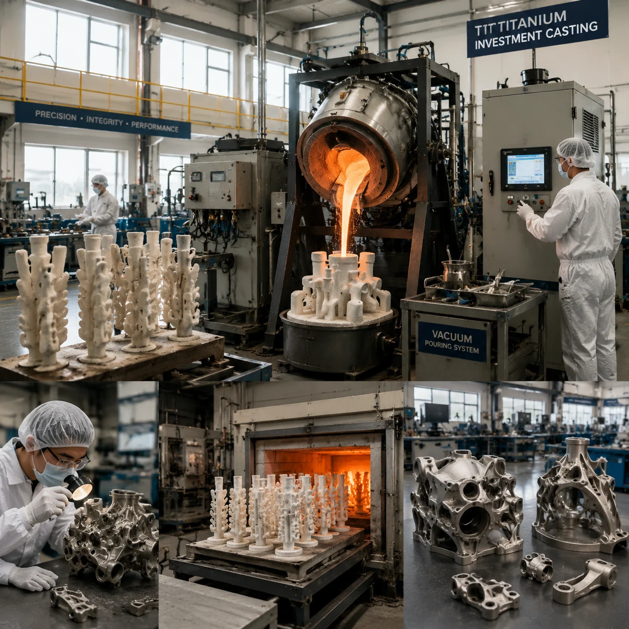 Vastmaterial Titan-Investitionsguss-Workflow und Qualitätsgate-Zeitplan