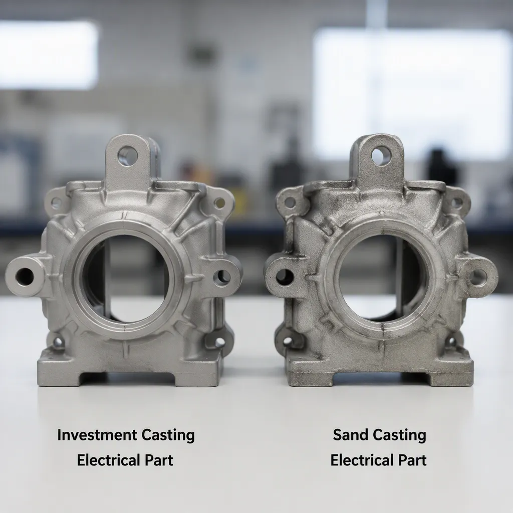 Investment Casting Electrical Parts Comparison