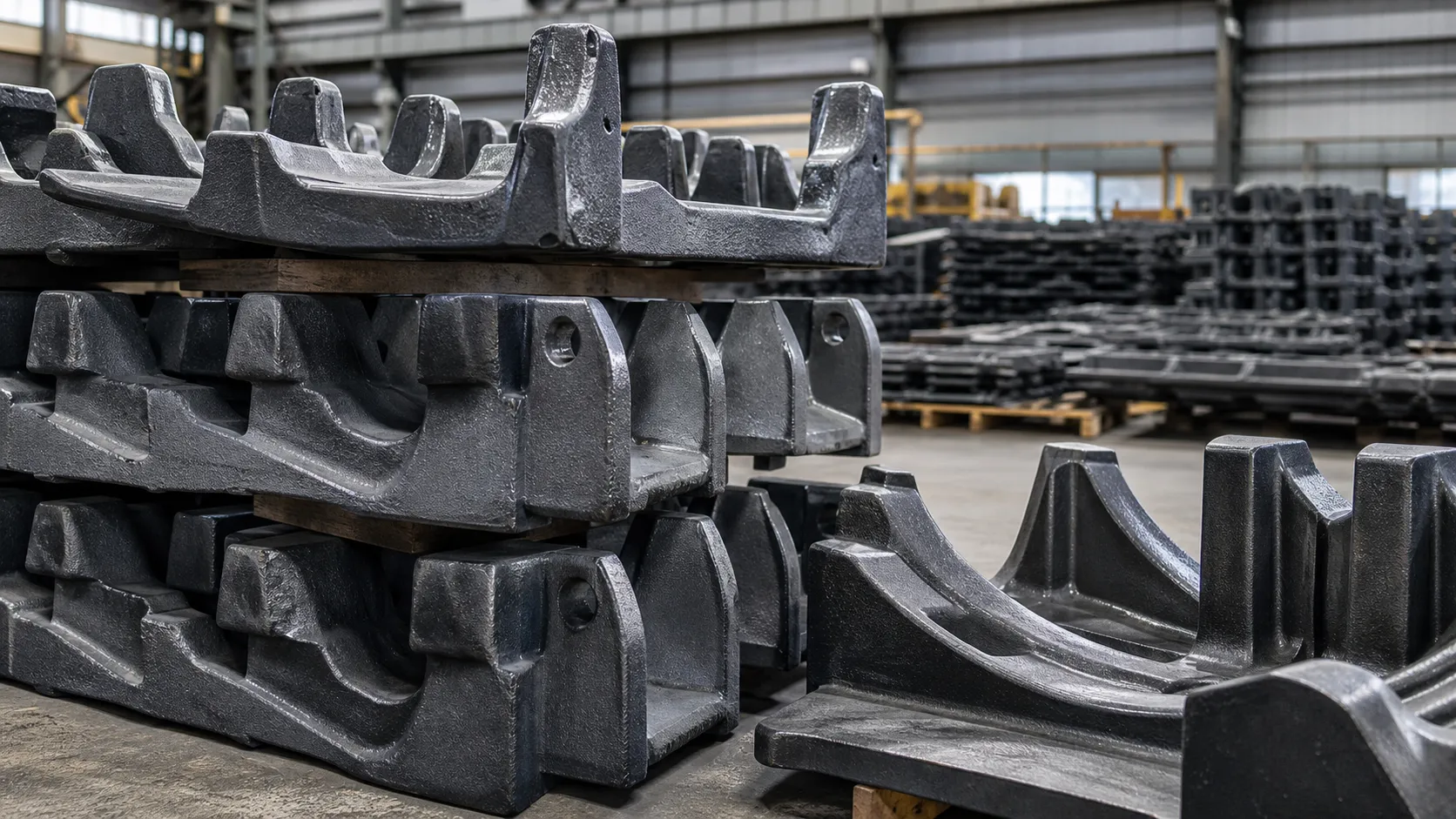 Abrasion resistant industrial wear castings
