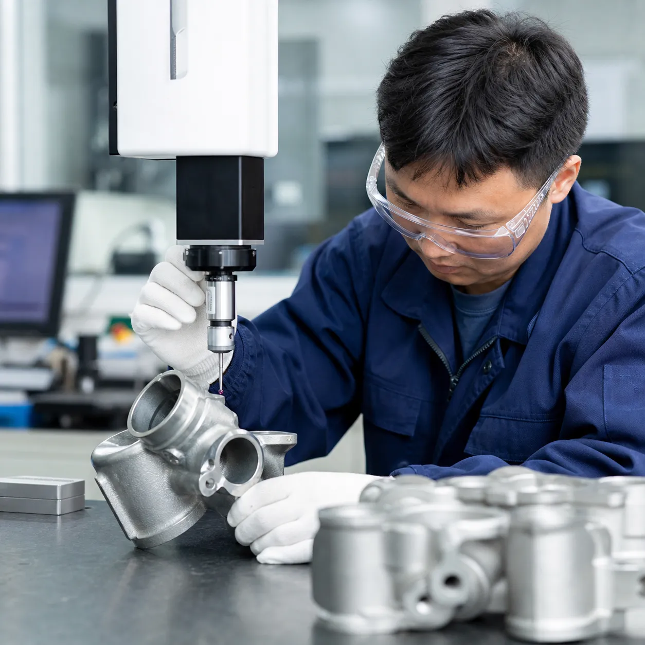 Investment casting parts quality control testing