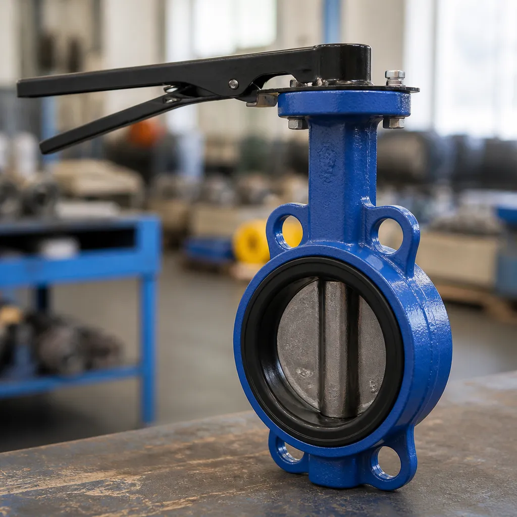 wafer lug cast iron body butterfly valve