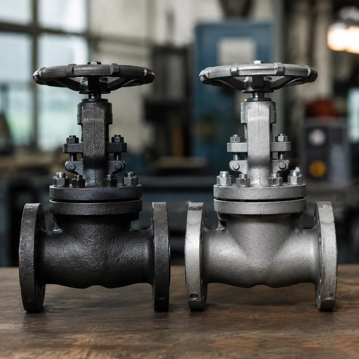 Carbon steel vs cast iron valve body comparison