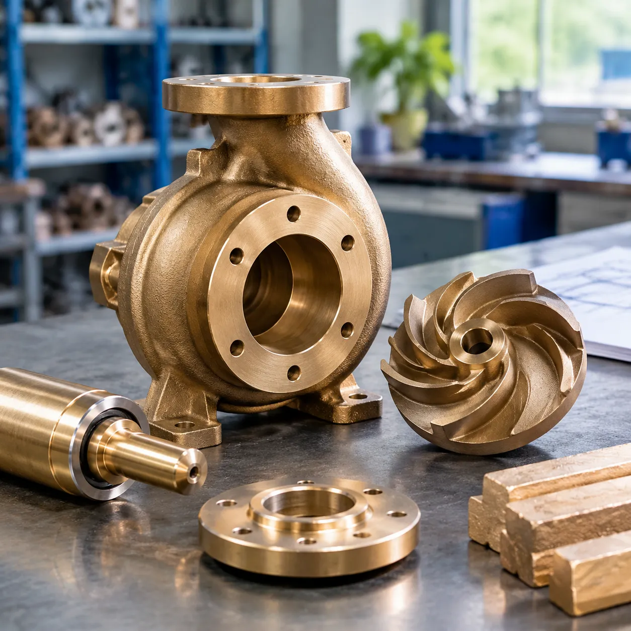 Aluminium bronze pump casting alloys
