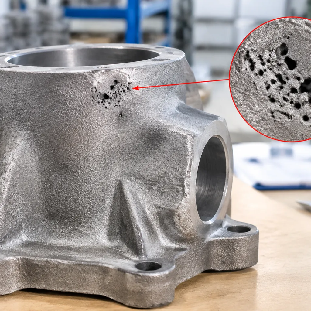 Shell Temperature Effect on Shrinkage Porosity – Gradients & Riser Feeding