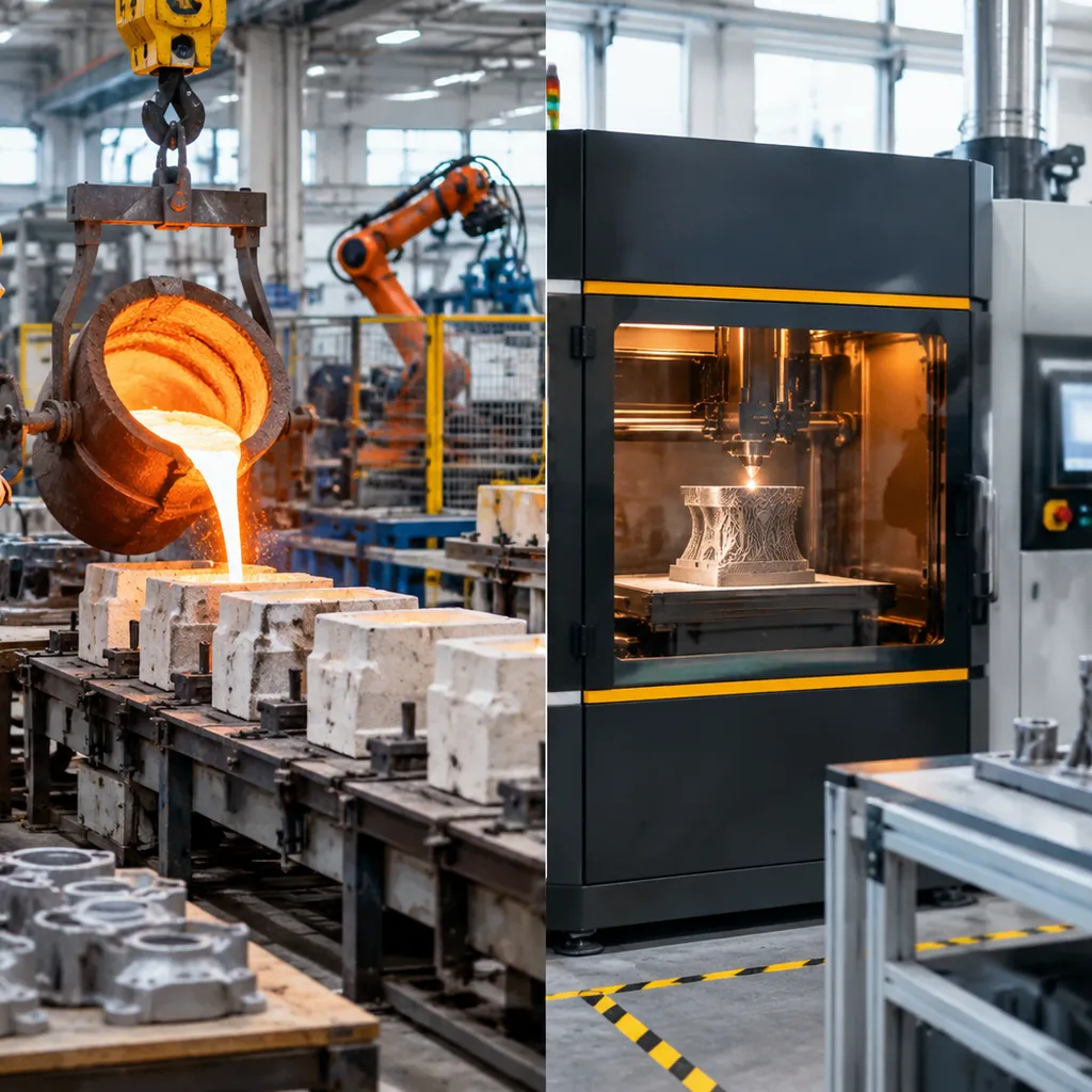 Fundição por investimento vs fabricação aditiva