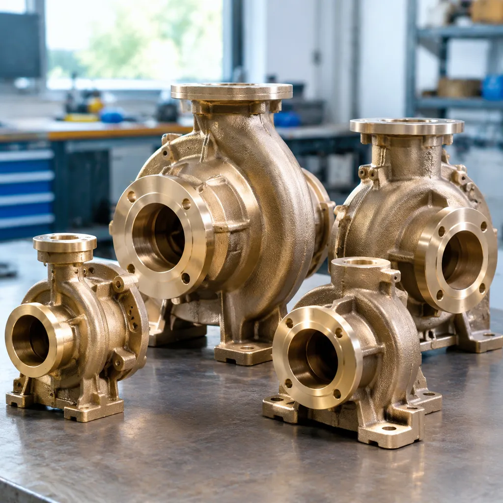 custom aluminium bronze pump castings