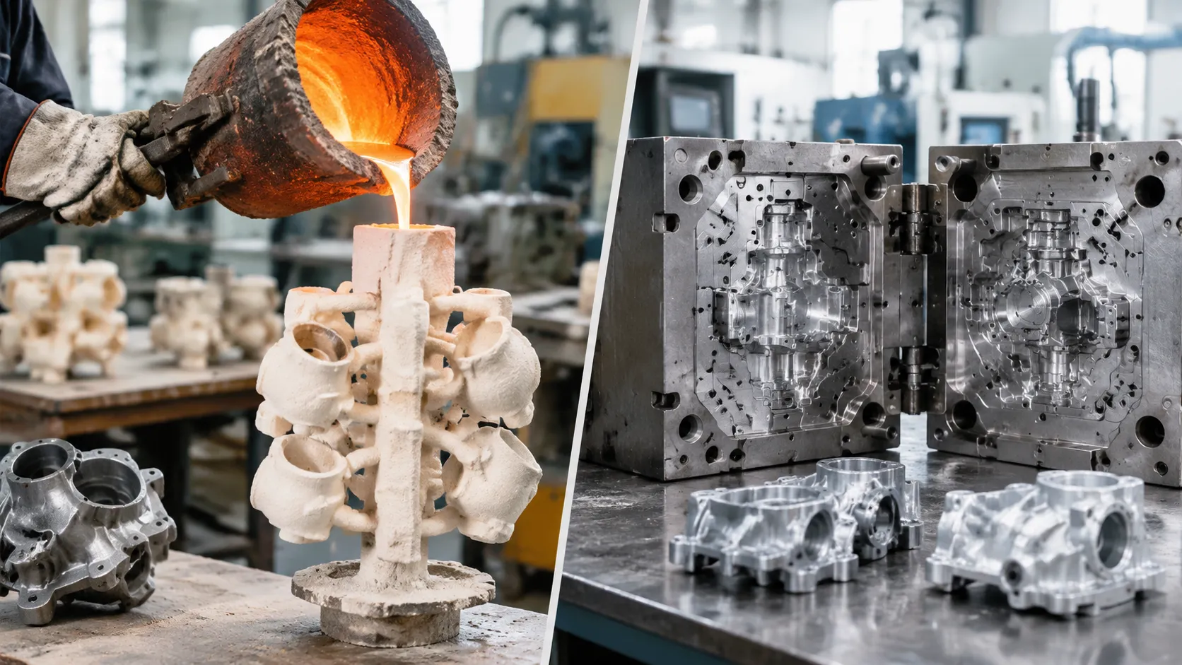 investment casting vs die casting process